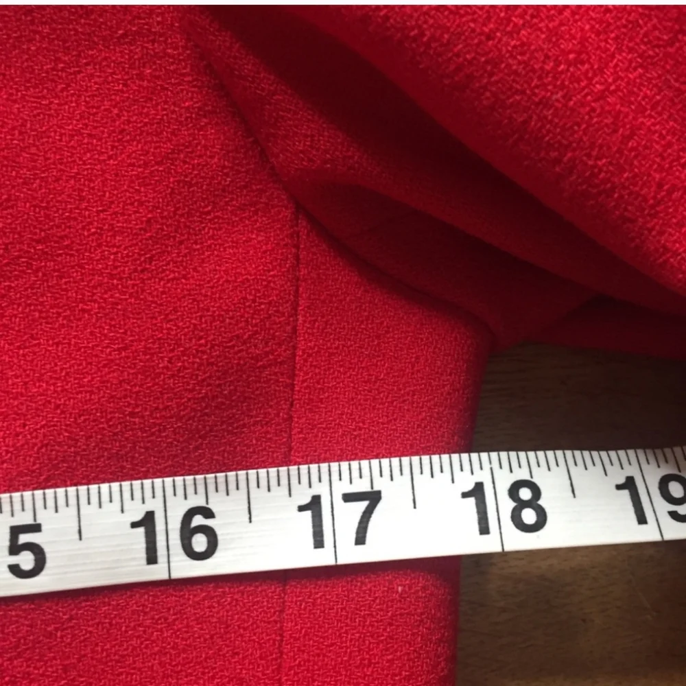 Christian Dior 80s90s Vintage Red Suit Set SZ 2